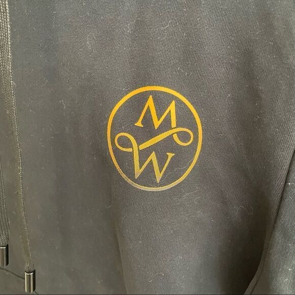 MALINWEAR Exclusive Black Winter 500 GSM Hoodie Pullover size medium New - Picture 6 of 12